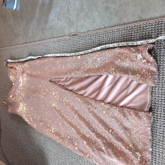 Rose gold sequin dress. - Picture 4 of 5